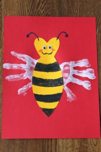 Bee Mine handprint art