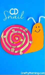 CD Snail Craft for Kids