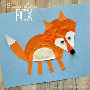 Cupcake Liner Fox Craft