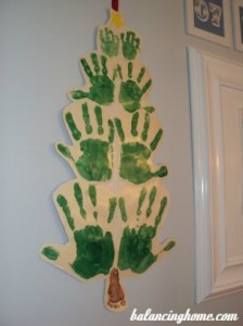 Hand Print Christmas Tree