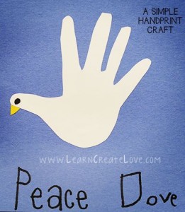 Handprint Dove Craft