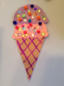 Ice Cream Cone Craft - Summer Craft