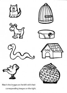 Matching animals to their home worksheet (3)