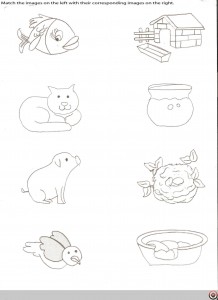 Matching animals to their home worksheet (5)