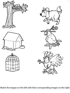 Matching animals to their home worksheet (7)