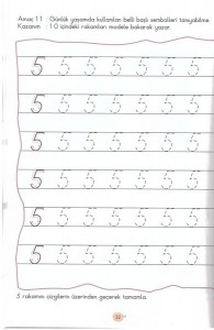 Number 5 Tracing Worksheets For Kindergarten
