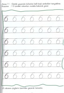 Number 6 Tracing Worksheets For Kindergarten