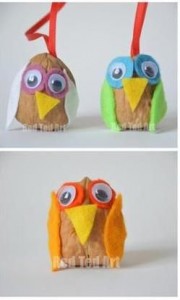 Owls With Walnuts Kids Crafts