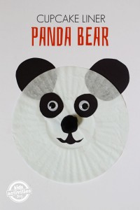 Panda Bear Cupcake Liner Craft