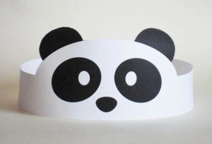 Panda Paper Crown Printable