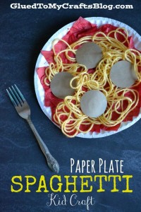 Paper Plate Spaghetti