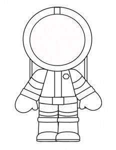 Printable template for the Astronaut