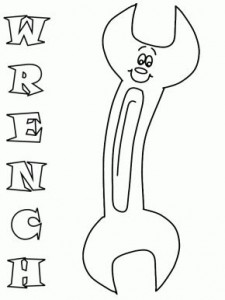 Wrench Construction Coloring Pages