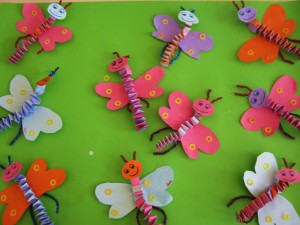accordion butterfly craft