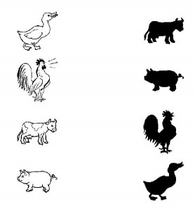 animal shadow match worksheets (7)