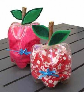 apple Plastic Bottle Crafts
