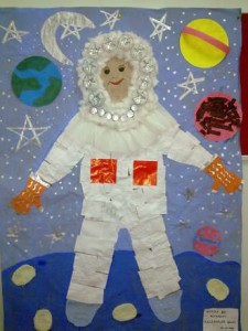 astronaut bulletin board