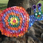 bottle cap snail craft for kids