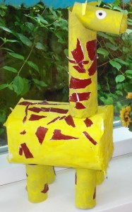 box giraffe craft