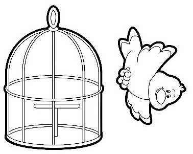 Empty Zoo Cage Coloring Page Animals For Kids Sketch Coloring Page