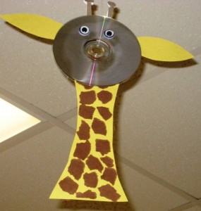 cd giraffe craft