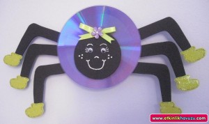 cd spider craft for kids