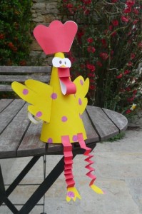 cone_shaped_hen_craft_for_kids