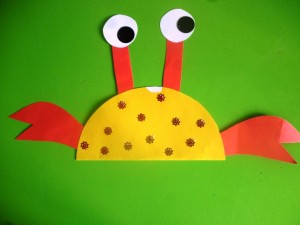 crab craft idea for kids