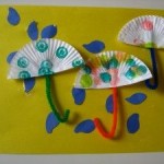 cupcake liner umbrella craft