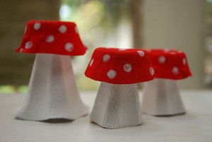 egg carton mushrooms