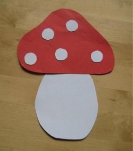 free mushroom craft idea for kids