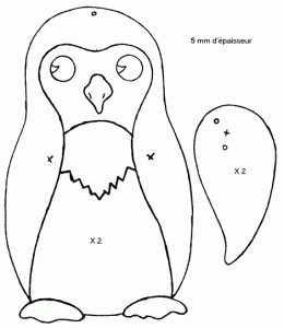 free penguin puppet coloring