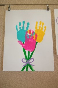 handprint flower craft