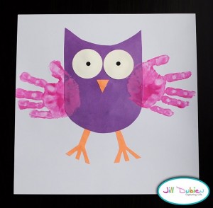 handprint owl craft for kids