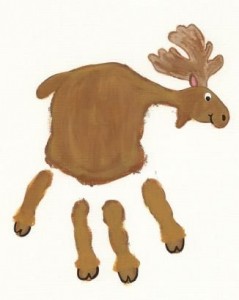 handprint reindeer