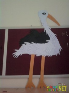 handprint stork craft