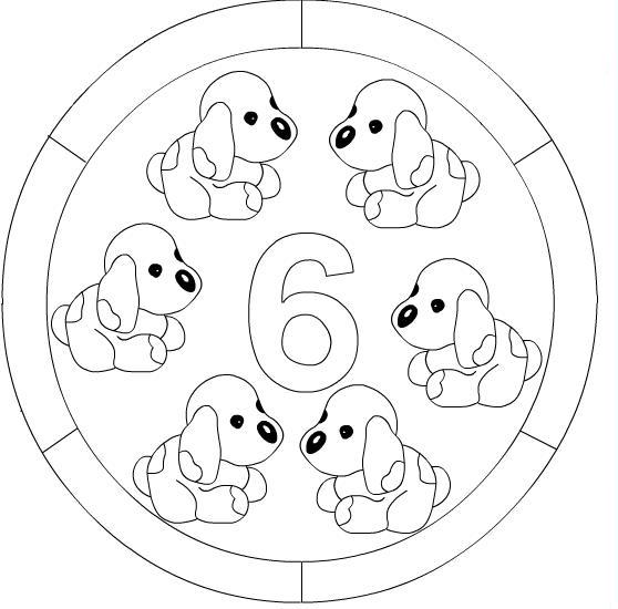 Numbers mandala coloring page | Crafts and Worksheets for Preschool