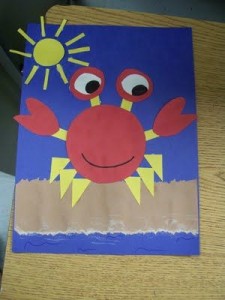 paper crab craft