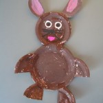paper plate bunny