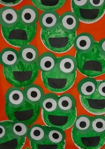 paper plate frog craft for kids
