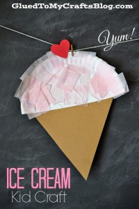 paper plate ice cream craft