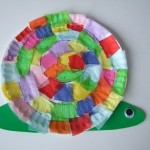 paper plate snail craft