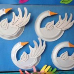 paper plate swan craft1