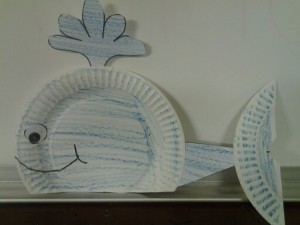 paper plate whale 1