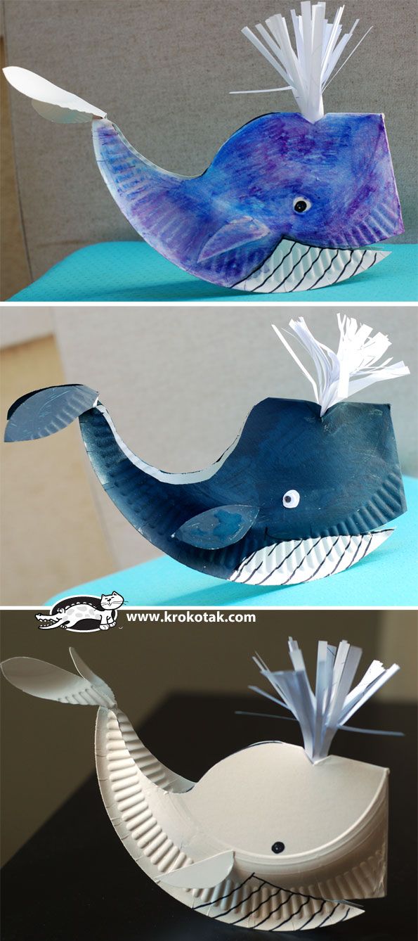 whale craft plate paper comment