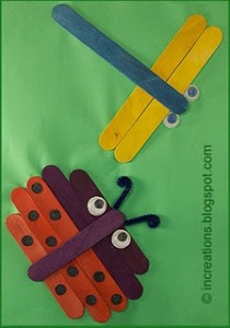 popsicle stick bugs