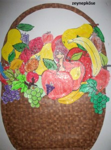 preschool furit basket craft