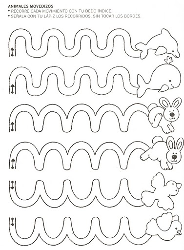 Curved lines prewriting traceable activities and worksheets | Crafts ...