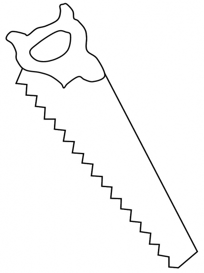 Saw Coloring Pages 1