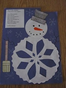 snowflake snowman craft